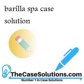 barilla spa case solution