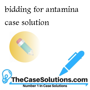 bidding for antamina case solution