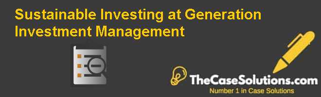 generation investment management